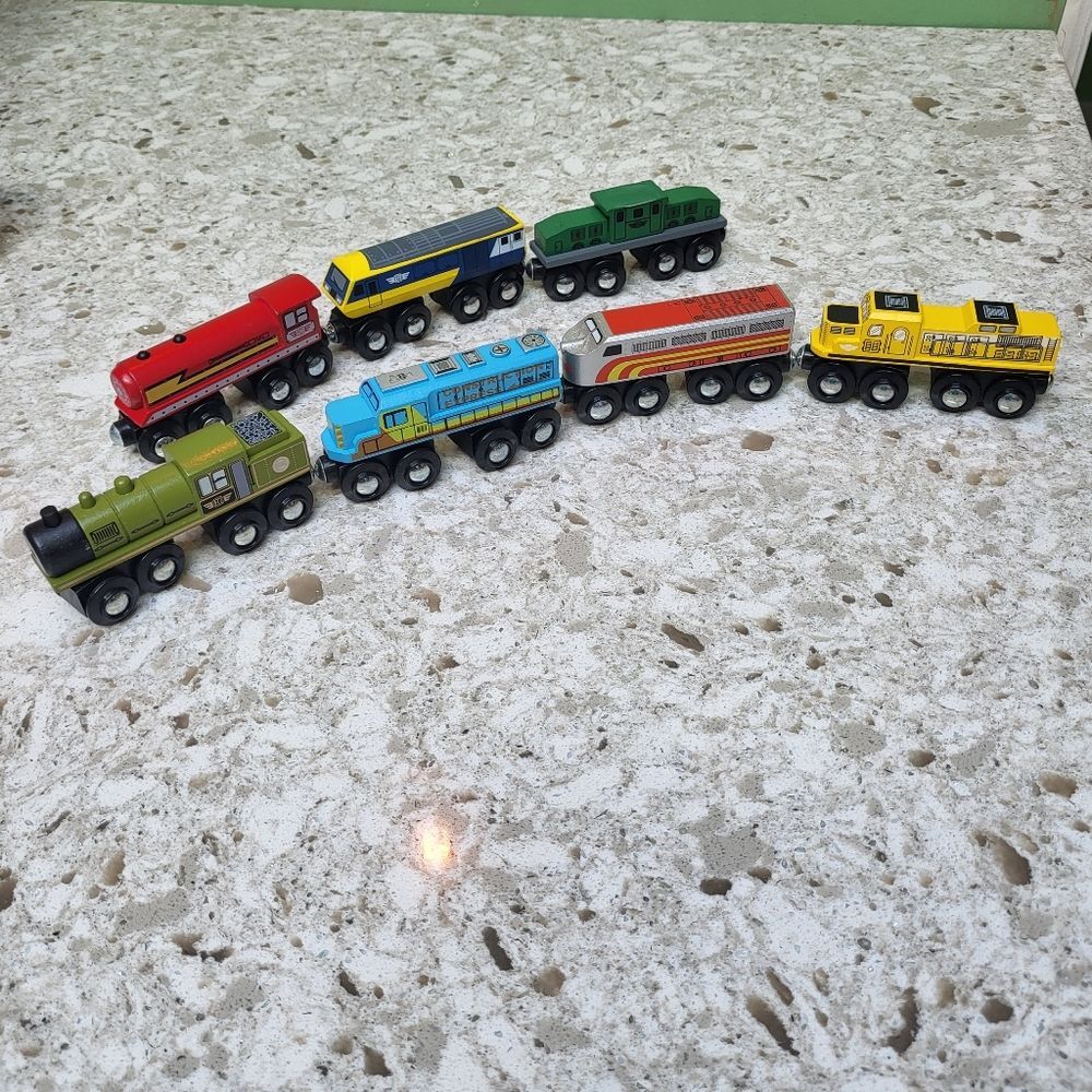 Magnetic Wooden Train Set